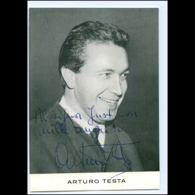 S2170/ Arturo Testa Bariton Opernsänger Original Autogramm 1969
