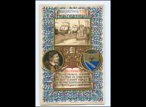 S2223/ Vatikan Papst Alexander VIII Litho AK 1903 Karte Nr. 16 Vatican 