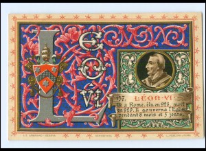 S2331/ Vatikan Papst Leo VI Litho AK 1903 Karte Nr. 137 Vatican 