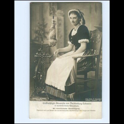 V632/ Großherzogin Alexandra von Mecklenburg-Schwerin Foto AK 1911