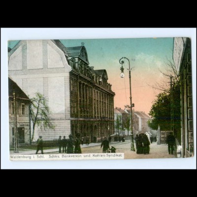 XX10423/ Waldenburg Schles. Bankverein und Kohlen-Syndikat Schlesien AK ca.1914