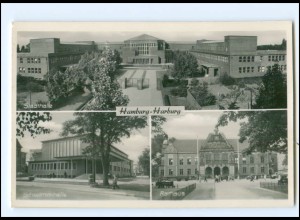 XX10511/ Hamburg Harburg Rathaus Stadthalle Schwimmhalle ca.1955 AK