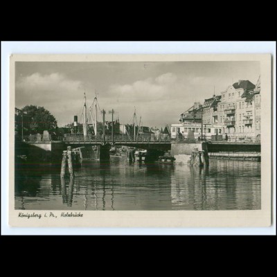 XX10587/ Ostpreußen Königsberg Holzbrücke 1943 Foto AK