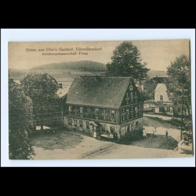 Y17718/ Dürröhrsdorf Ufer`s Gasthof AK ca.1920