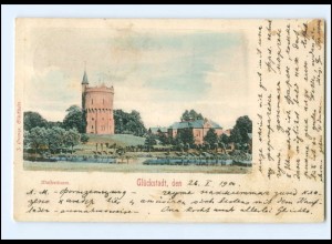 Y17532/ Glückstadt Wasserturm AK 1900