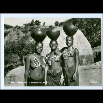 Y17696/ Junge Frauen nackt Süd-Afrika AK 1962
