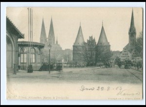XX11161/ Lübeck Straßenbahn AK 1903
