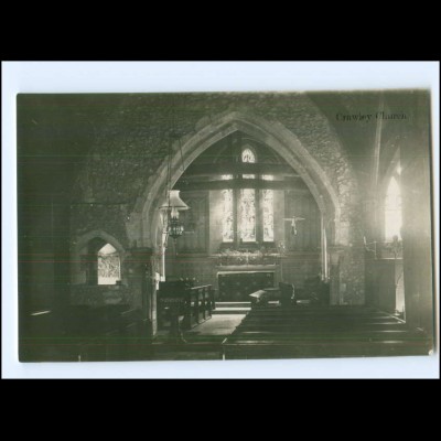 Y18032/ Crawley Church Foto AK ca.1925 Großbritannien 