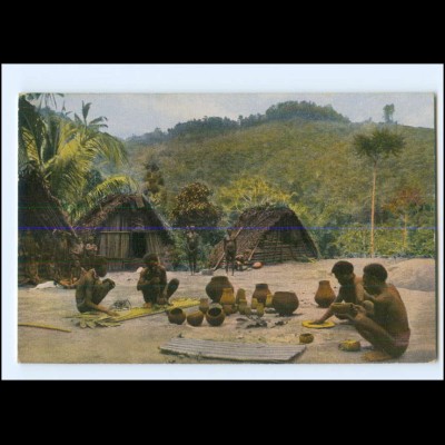 V1107/ Rheinische Mission in Sumatra Indonesien Töpferei Ak ca.1910