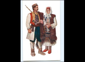 V1552/ Kroatien Volkstrachten Dalmatien - Vladimir Kirin AK 