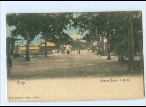 V1561/ Congo Kongo Avenue Royale a Boma AK ca.1900 Afrika