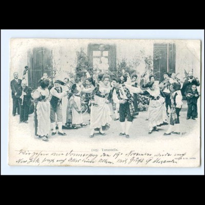 Y18695/ Tarantella Trachten Tanzen Italien AK 1900
