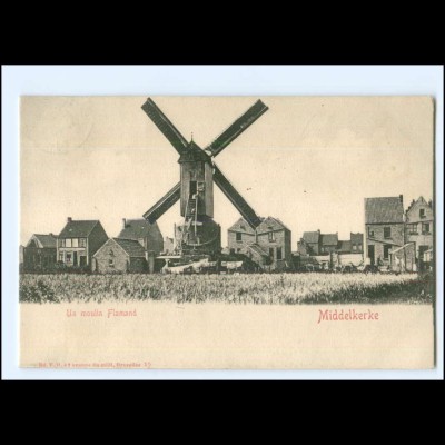 XX13603/ Middelkerke Un moulin Flamand Windmühle Belgien 1904