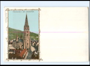 Y18817/ Freiburg Passepartout Ak ca.1900