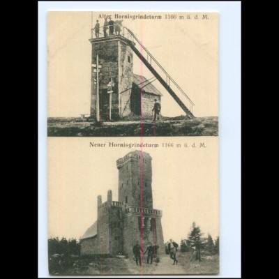 Y18819/ Alter und neuer Hornisgrindeturm bei Sasbach Ak ca.1910