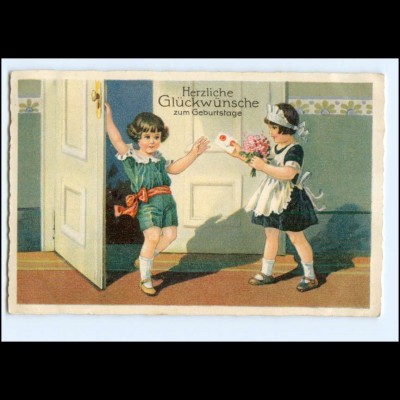 XX13473/ Geburstag Kinder schöne Litho AK 1931