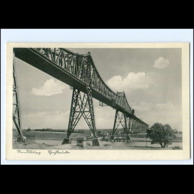 Y18944/ Rendsburg Hochbrücke Schwebefähre AK 40/50er Jahre 