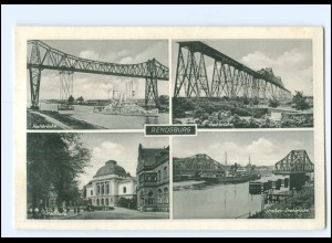 Y18966/ Rendsbug Hochbrücke 40/50er Jahre AK