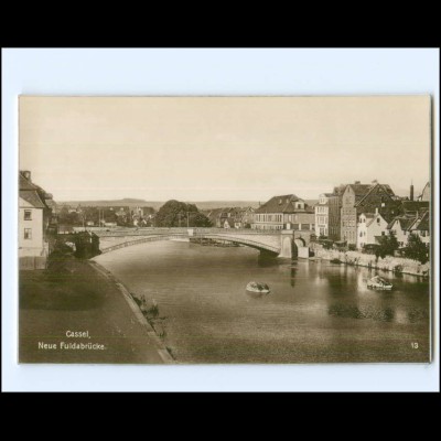 Y19443/ Kassel Neue Fuldabrücke Trinks Foto AK ca.1925