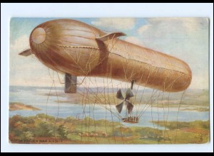 XX14617/ Tuck`s Postcard AK Airship Luftschiff Zeppelin ca.1912
