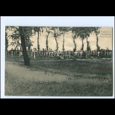 Y19989/ 1. Weltkrieg Friedhof in Halpegarde Frankreich AK 1914/16
