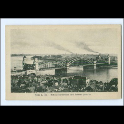 Y24598/ Köln Hohenzollernbrücke AK 1921