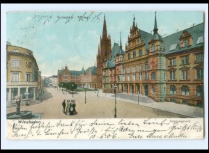 Y25878/ Wiesbaden Schlossplatz 1906 AK