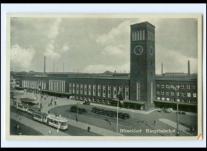 Y26986/ Düsseldorf Bahnhof Straßenbahn 1939 AK 