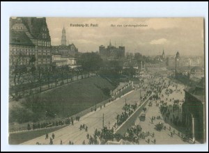 V5423/ Hamburg St. Pauli bei den Landungsbrücken AK ca.1912 