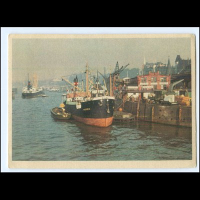 Y27011/ Hamburg Hafen Schiffe AK 1954 