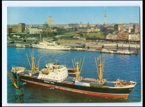 Y27098/ Hamburg Hafen Poseidon Line Frachter Dampfer Transpacific AK ca.1965