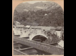 XX17228/ Stereofoto Attoyac Mexican Railway Mexico Foto 1900