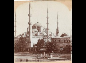 XX17275/ Stereofoto Türkei Constantinople Moschee Sultan Ahmed Foto 1900