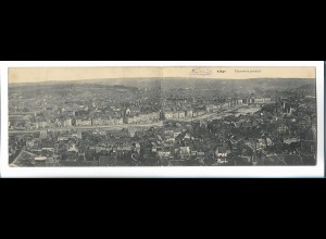 Y25023/ Liege Panorama Klappkarte AK 1915