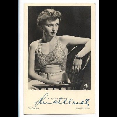 MM0587/ Luise Ullrich Original Autogramm Foto AK 1943