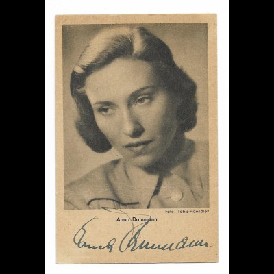 MM0612/ Anna Dammann Original Autogramm AK ca.1940