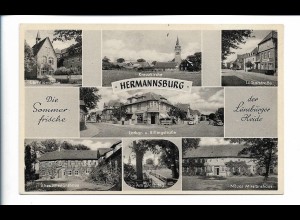 V4678/ Hermannsburg Lothar- u. Billingstr, Missionshaus AK 50/60er Jahre