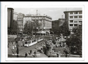 V4811/ Düsseldorf Corneliusplatz Straßenbahn AK 1954