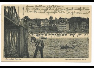 MM0857/ Ostseebad Bansin Seebrücke AK ca.1925