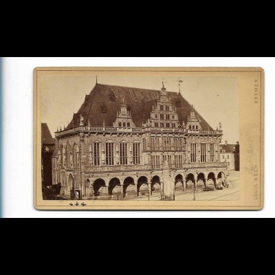 XX17926/ CDV Foto Bremen Roland ca.1890 Atelier Louis Koch 