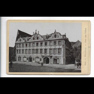 XX17924/ Kabinettfoto Würzburg Haus zum Falken ca.1895