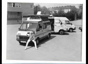 C5154/ Renault Master Wohnmobil Video Technik München Foto 1984 21,5 x 16,5 cm 