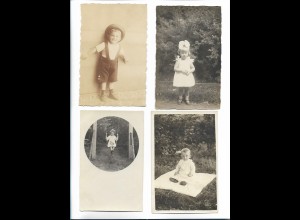 Y25892/ 4 x Foto AK Kinder ca.1910-20