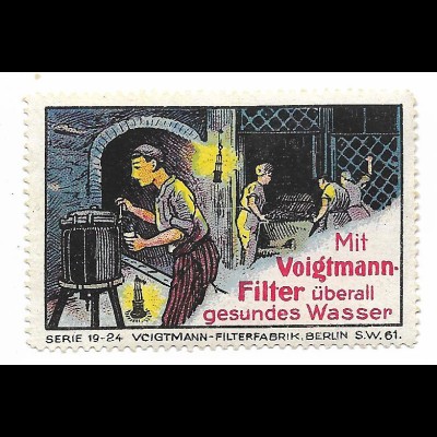 Y26186/ Reklamemarke Voigtmann Filterfabrik, Berlin ca.1912