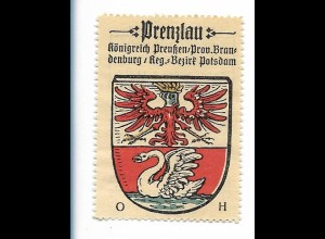 Y26133/ Reklamemarke Kaffee Haag Prenzlau Wappen ca.1930 