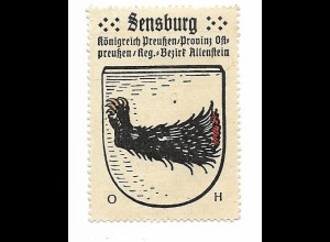 Y26155/ Reklamemarke Kaffee Haag Sensburg Ostpreußen Wappen ca.1930 
