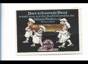 Y26421/ Reklamemarke Tätosin-Werke, Berlin Backhilfsmittel, Bäcker Brot ca.1912