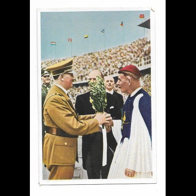 Y26561/ Olympiade 1936 Berlin Adolf Hitler Sammelbild Mühlen Frank 