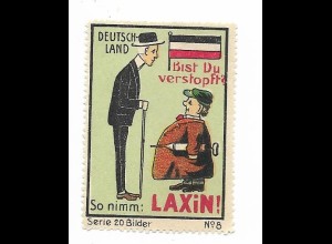Y26462/ Reklamemarke LAXIN Verstopfung Deutschland ca.1912 