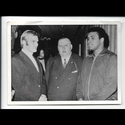 XX18149/ Jürgen Blin Autogramm , Fritz Wiene + Muhammed Ali in Houston 1971 